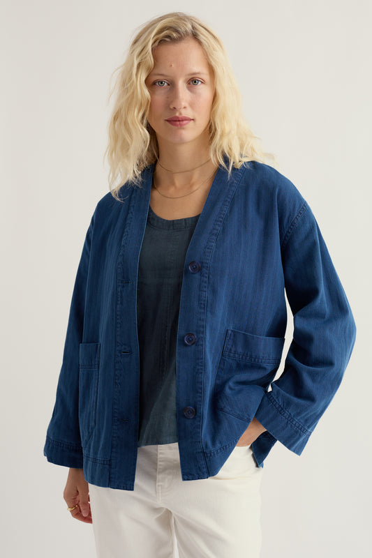 Veste en jean Penwerris en coton biologique GOTS