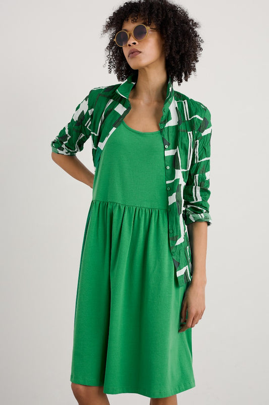 Robe Éclat Solaire en Jersey de Coton Bio Certifié GOTS