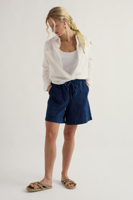 Gearrscáthbhríste Denim Leathan Eskelli