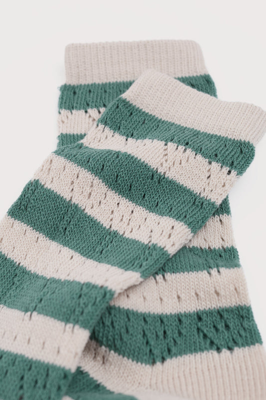 Chaussettes pointelle pour femme en coton biologique