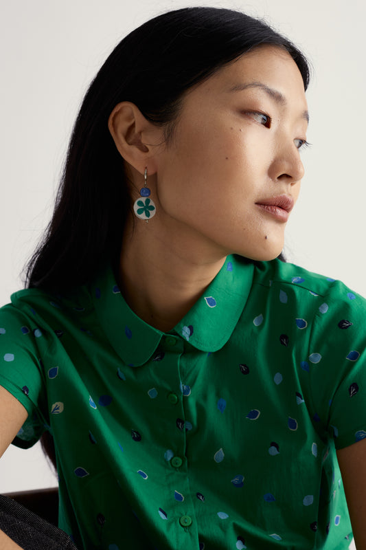 Boucles d'oreilles en céramique « Budburst Flower »