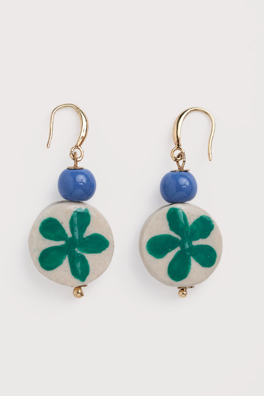 Boucles d'oreilles en céramique « Budburst Flower »
