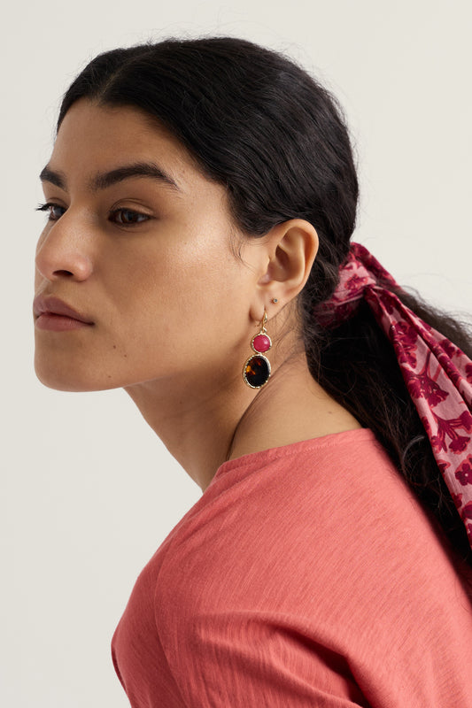 Boucles d'oreilles pendantes Goutte de graine