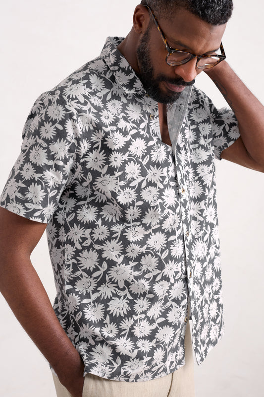 Chemise Barque à manches courtes en coton biologique pour homme