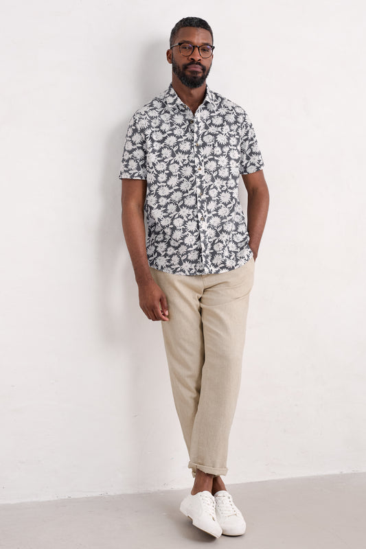 Chemise Barque à manches courtes en coton biologique pour homme