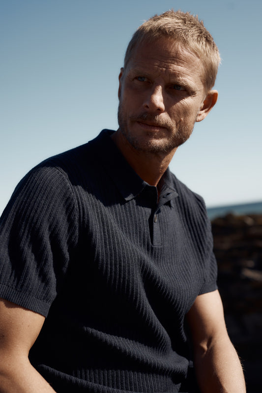 Polo en coton biologique tricoté Koeswik pour homme