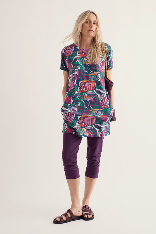 Tunique en jersey « Regard océanique »