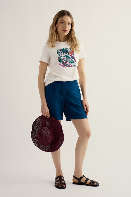 T-shirt en coton biologique à motif imprimé