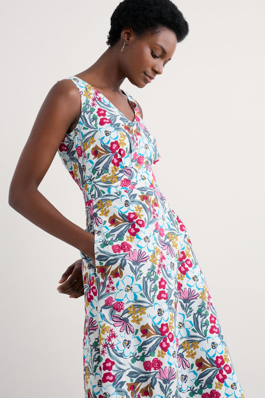 Robe sans manches à col en V Sky Beyond