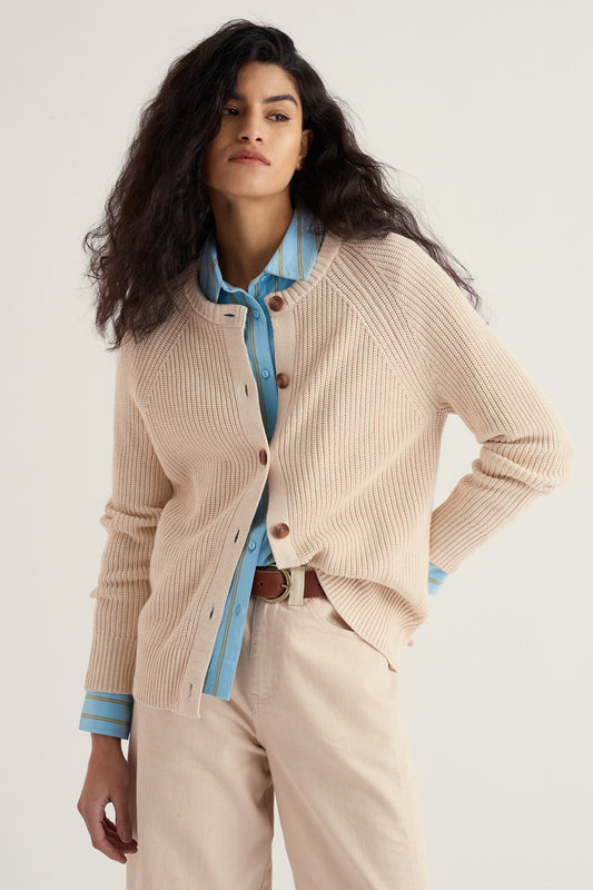 Gilet en tricot de coton biologique Potters Meadow