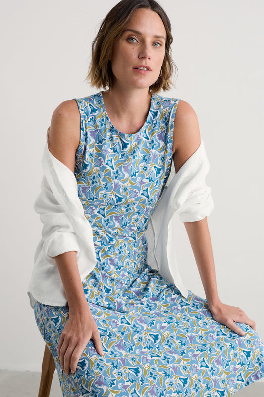 Robe midi en jersey Violette douce