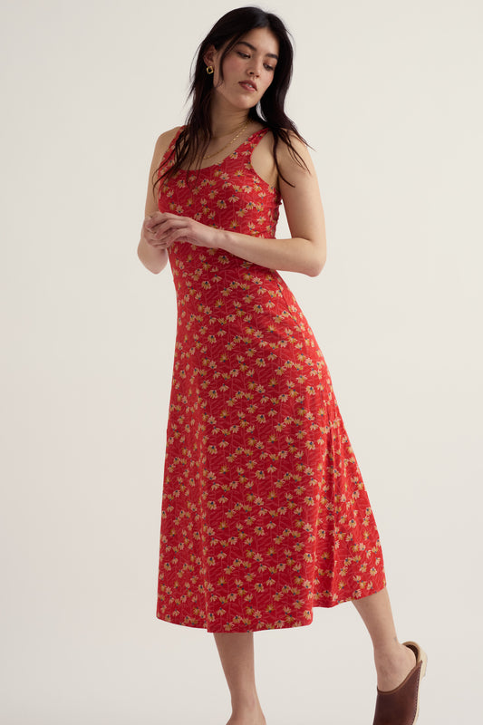 Robe midi Sun Gleam en jersey