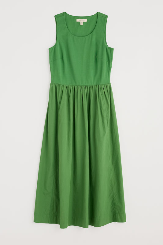Robe sans manches tissée en jersey garance