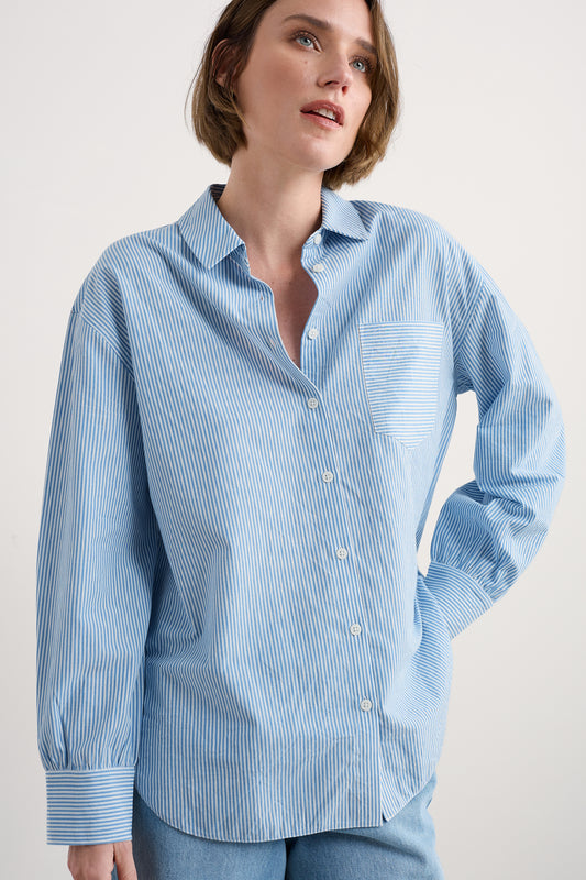 Chemise popeline oversize Sea Path