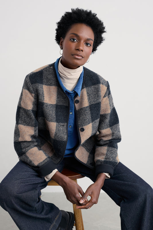 Veste à carreaux Merywen