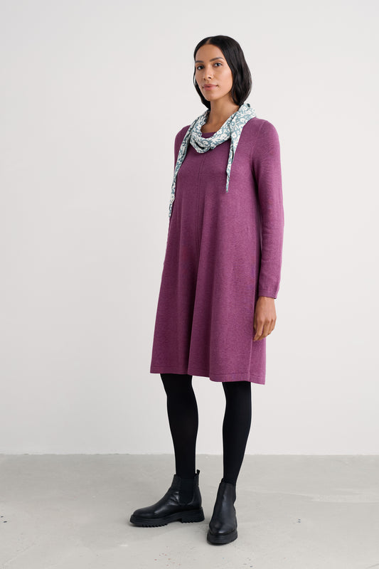 Robe Poltreen mi-longue en coton biologique certifié GOTS