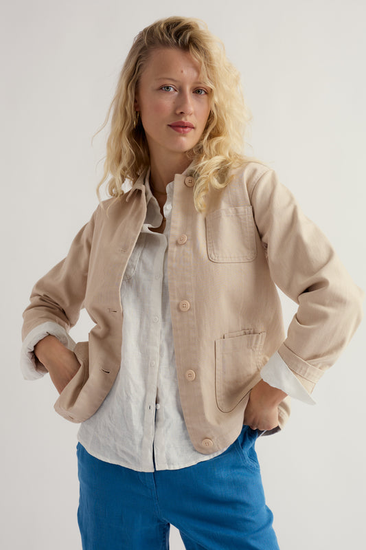 Veste Reading Rocks en denim de coton biologique