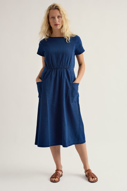 Robe midi en jean Haneth