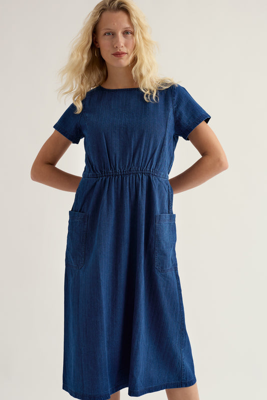 Robe midi en jean Haneth
