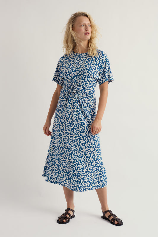 Robe midi en jersey menthe aquatique