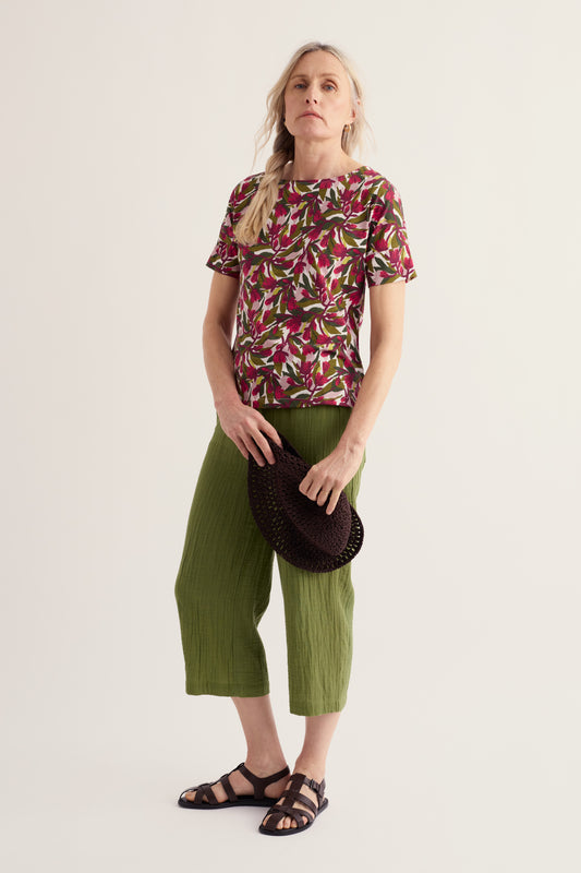 T-shirt imprimé Bryher View en coton biologique GOTS