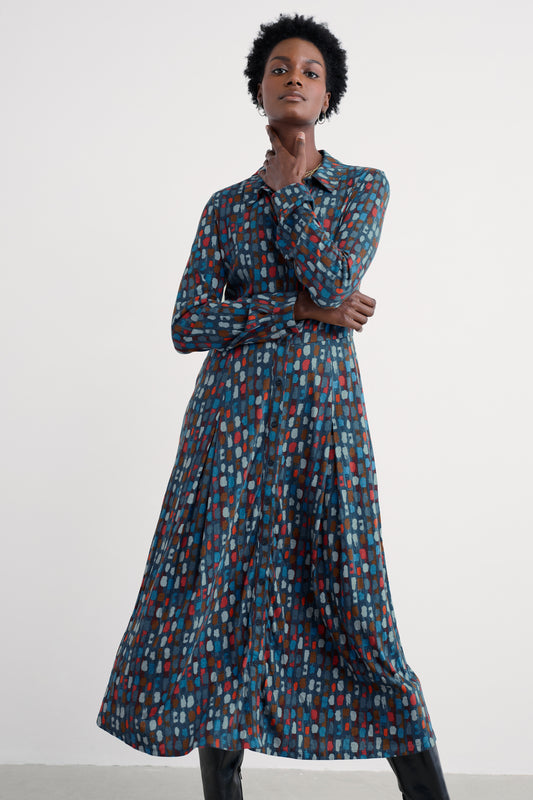Robe-chemise en jersey Coastline