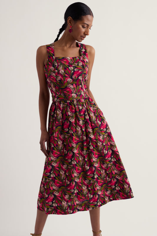 Robe mi-longue Fox Cove en coton biologique certifié GOTS