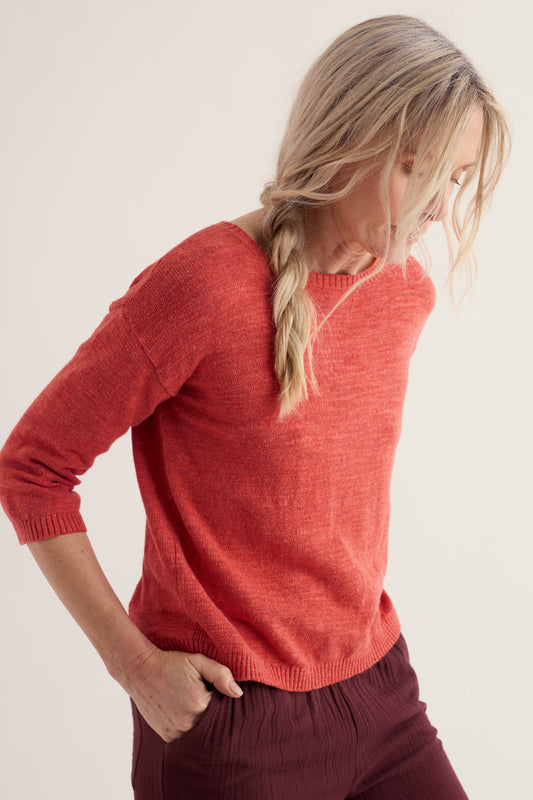 Pull uni Knavock en lin et coton biologique