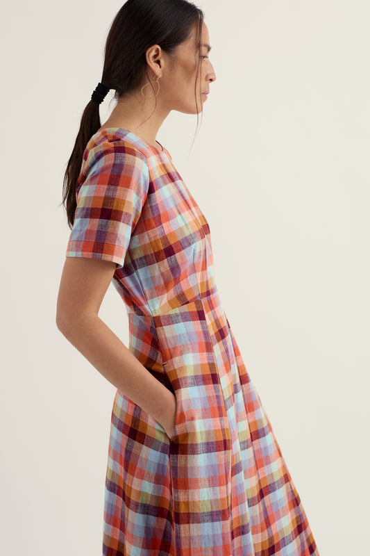 Robe midi en coton biologique Medlar Tree
