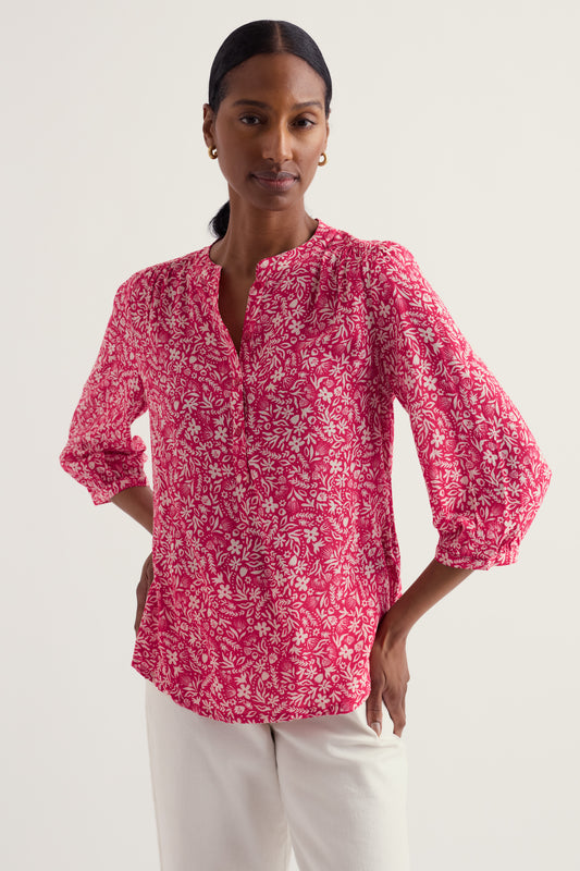 Chemise imprimée Willow Path