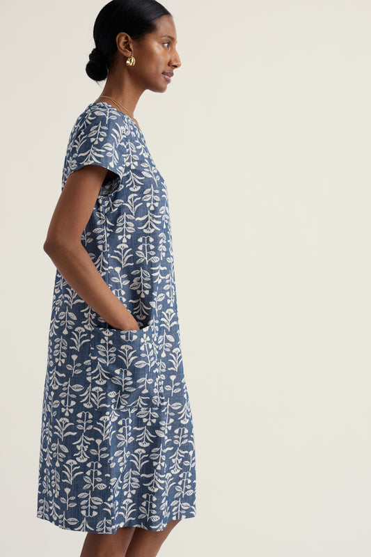 Robe chemise River Cove en chambray de coton biologique