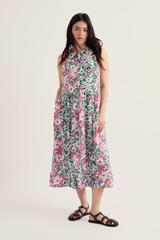 Robe Blouse sans Manches Circulaire