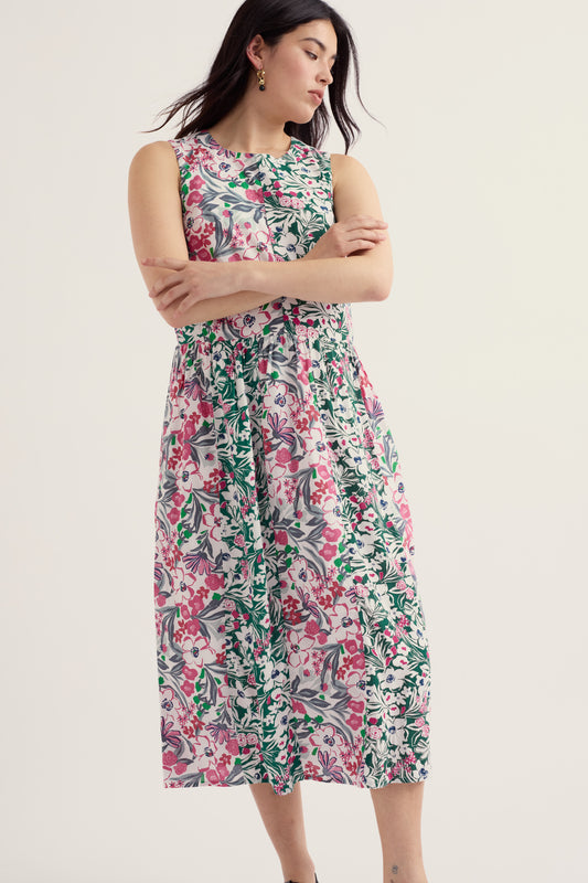 Robe Blouse sans Manches Circulaire