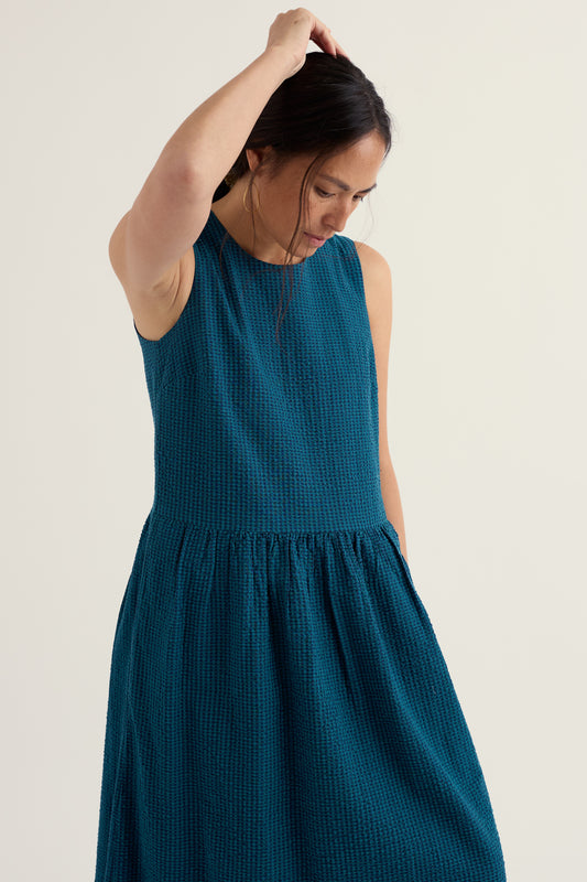 Robe sans manches à carreaux vichy Brouse